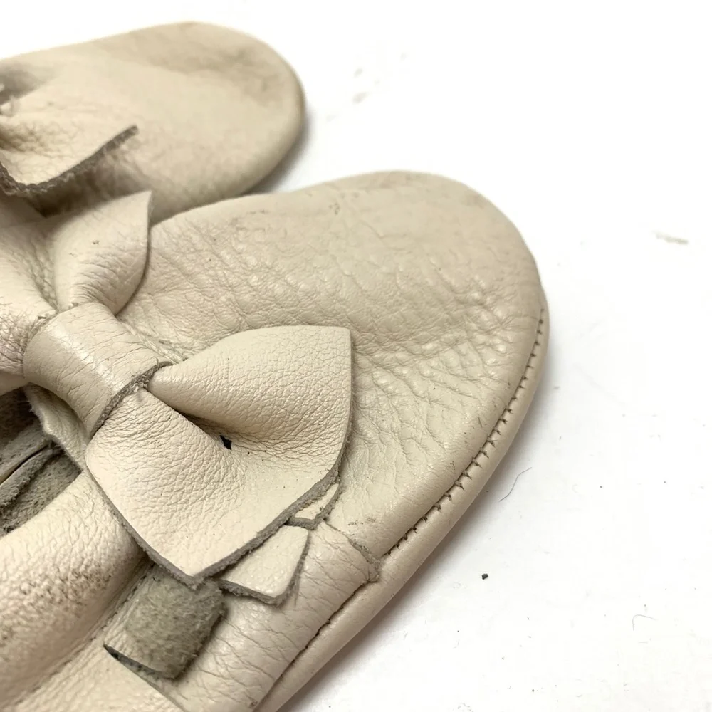 GENUINE LEATHER Soft Baby Moccasins Shoes Slippers
